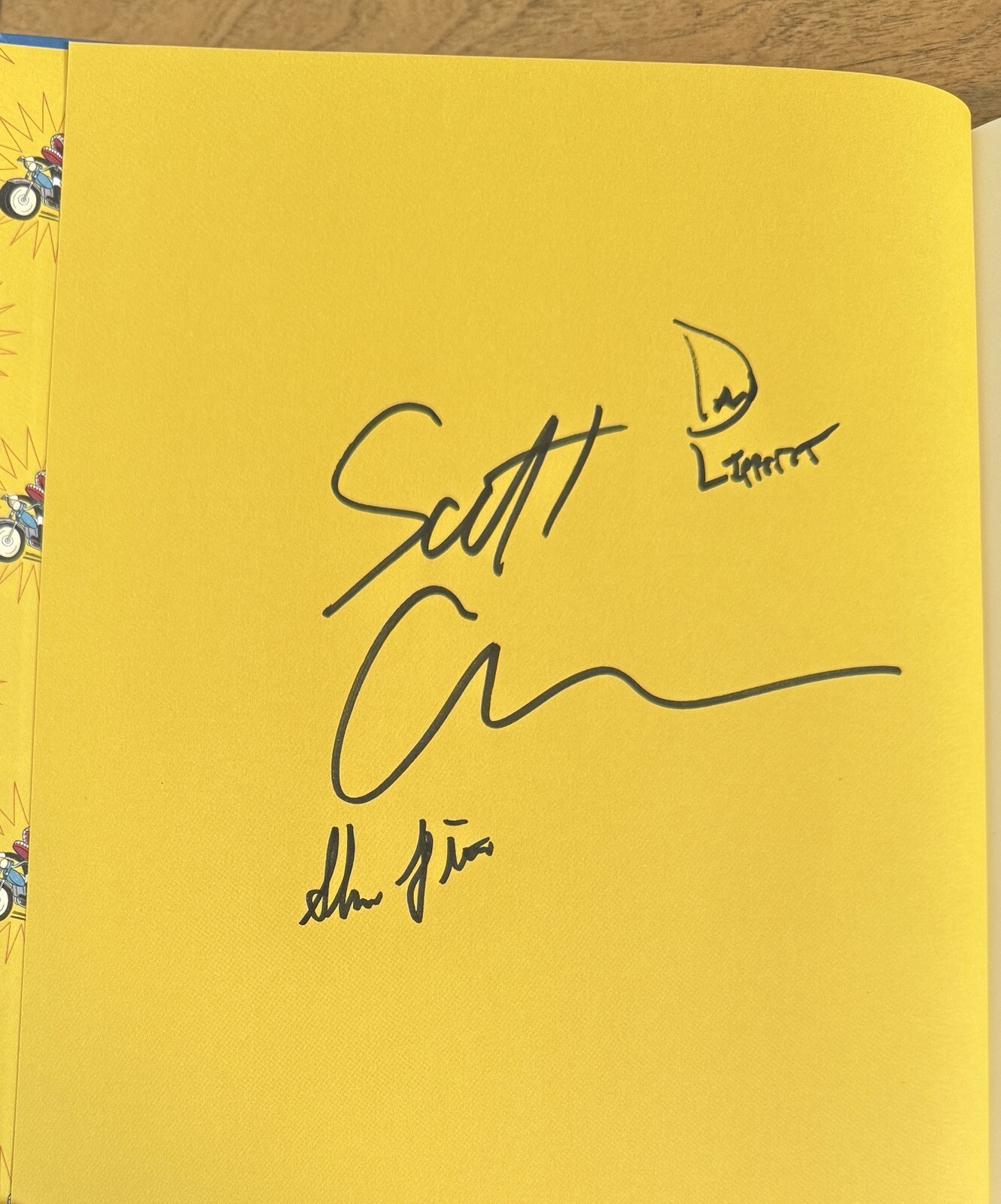 “COMEDY BANG! BANG!” THE PODCAST SCOTT AUKERMAN + 2 OTHERS HAND SIGNED BOOK HC COLLECTIBLE MEMORABILIA