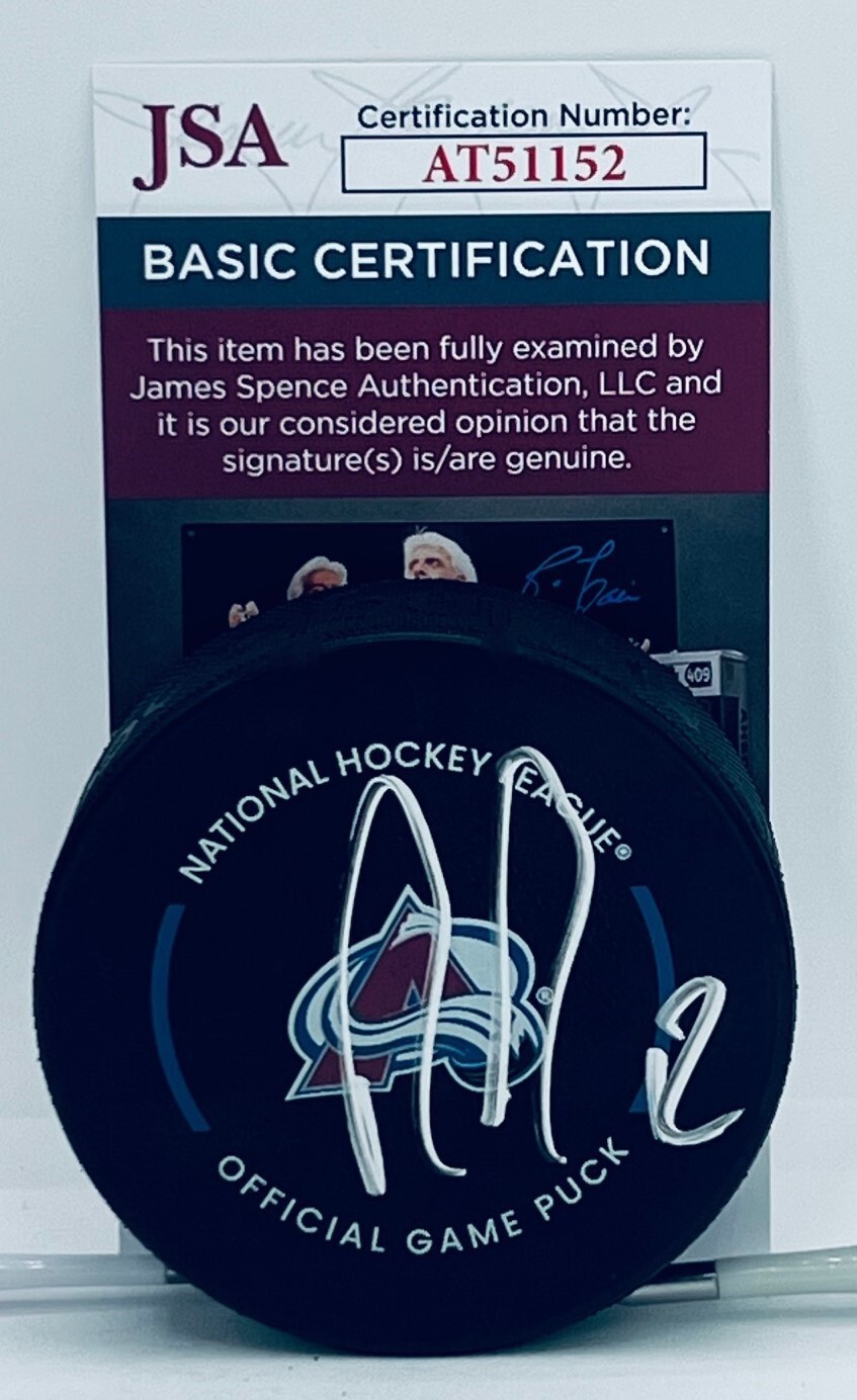 Ryan Johansen signed Colorado Avalanche Official Game Puck autographed JSA