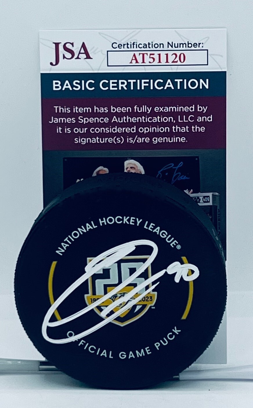 Ryan O'Reilly signed Nashville Predators 25th Anniversary Official Game Puck JSA