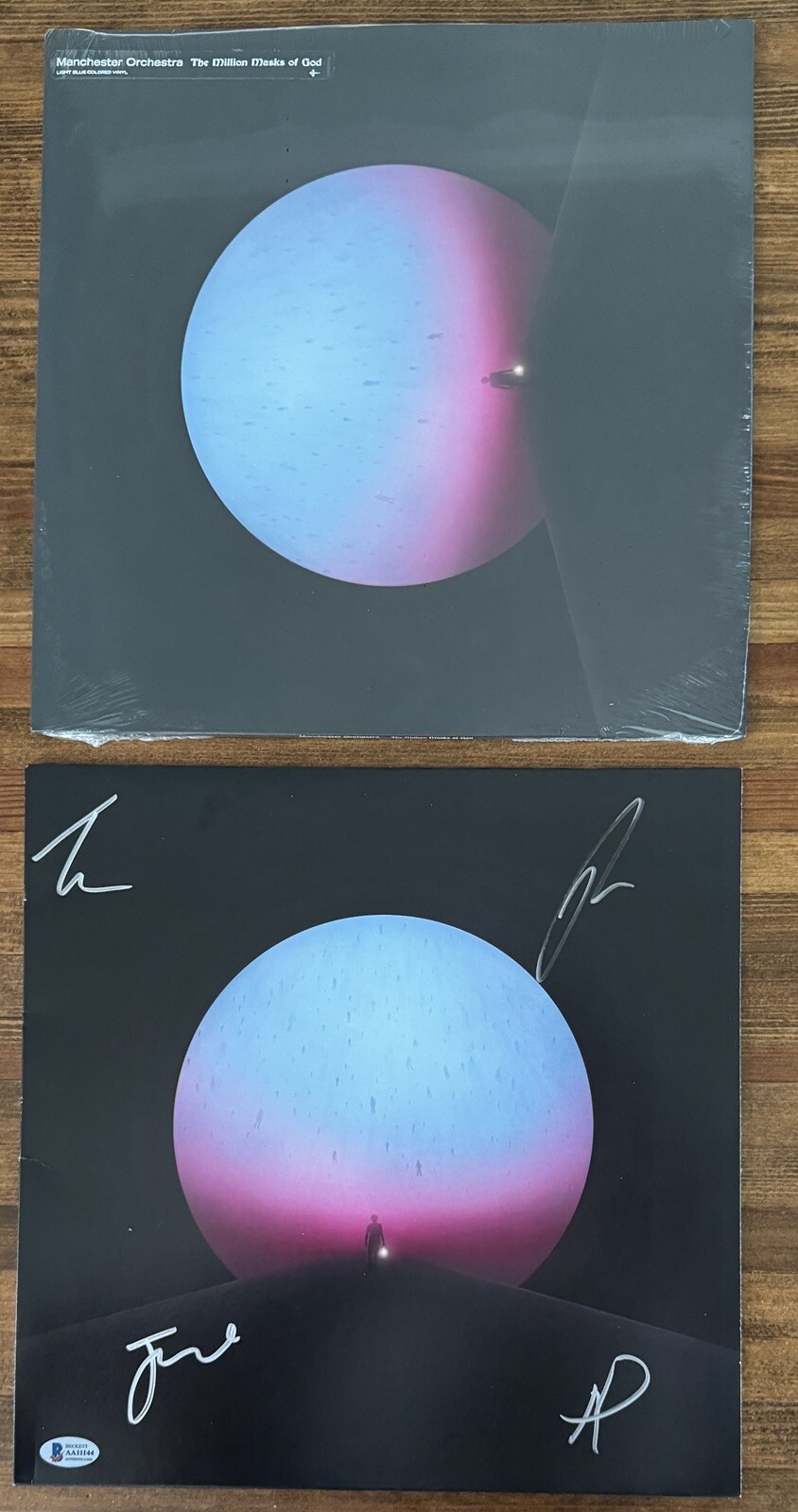 MANCHESTER ORCHESTRA SIGNED MILLION MASKS OF GOD LP VINYL ALBUM BAS BECKETT COA