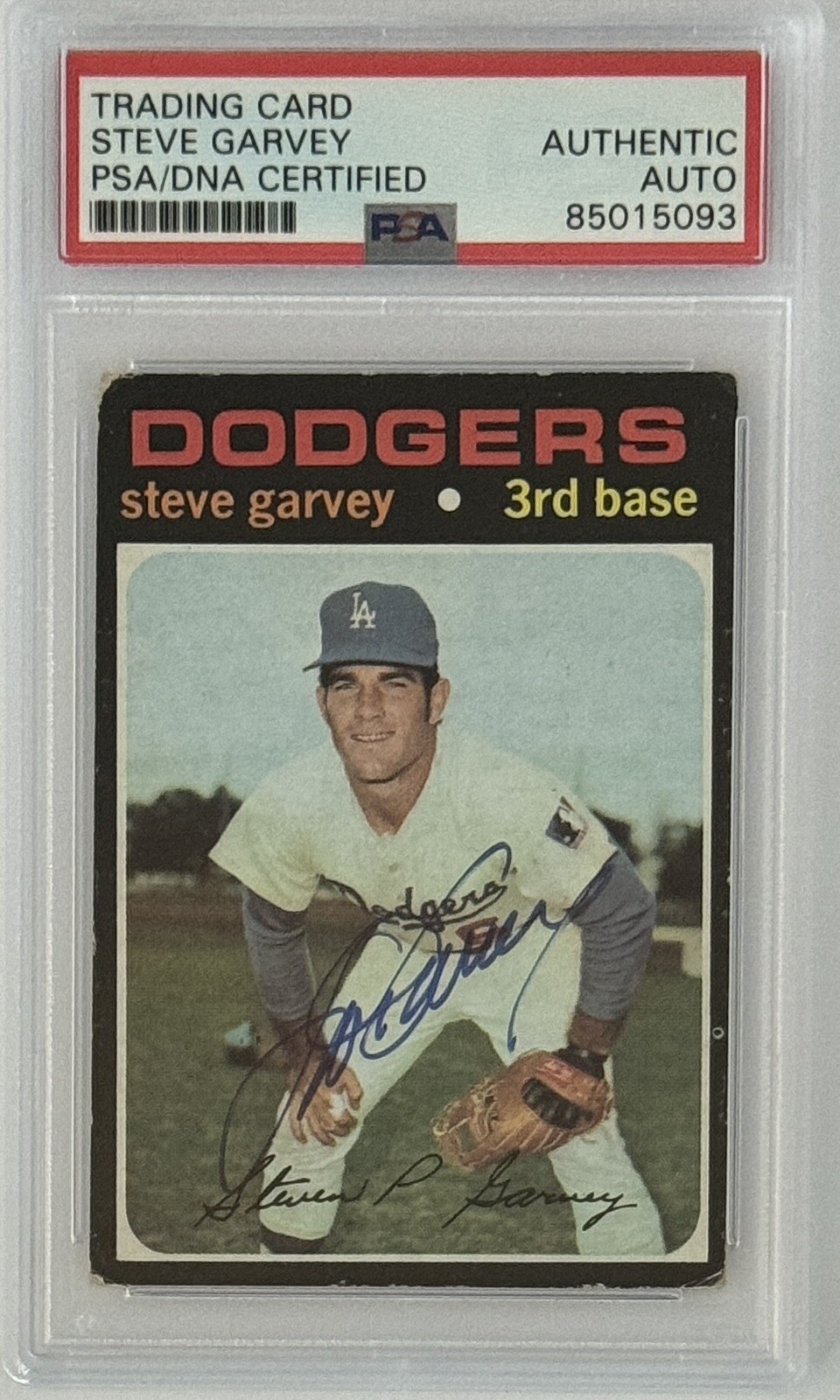 1971 71 Topps Steve Garvey Signed RC Rookie Card PSA DNA COA Autograph RC HOF