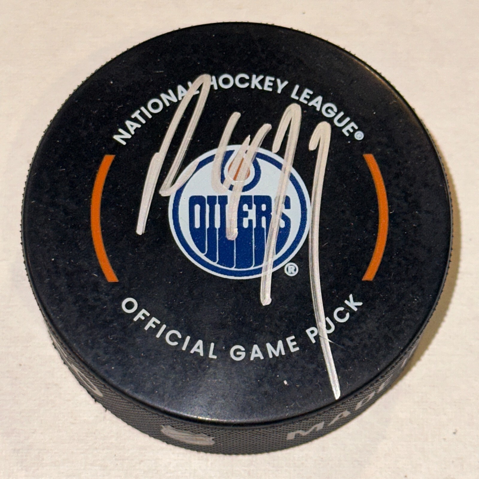 PAUL COFFEY Signed Edmonton OILERS Official GAME Puck Beckett BAS