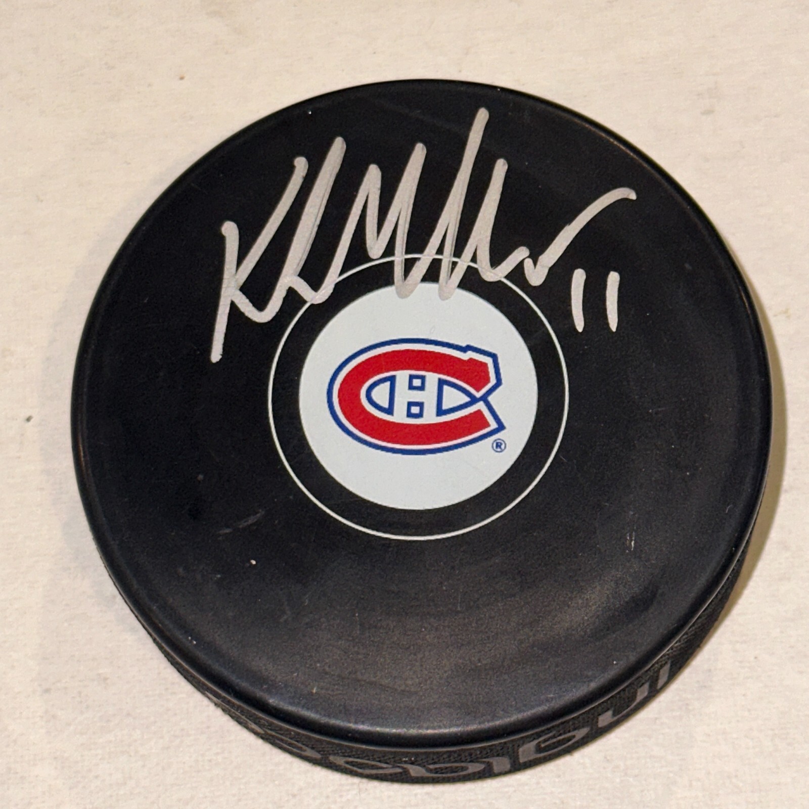 KIRK MULLER Signed Montreal CANADIENS Puck Beckett Authenticated BAS