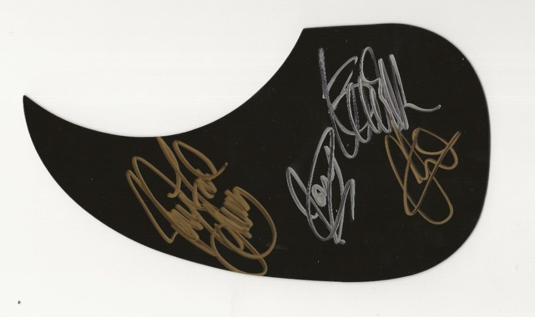 Black Stone Cherry REAL SIGNED Acoustic Guitar Pickguard COA Autographed all 4
