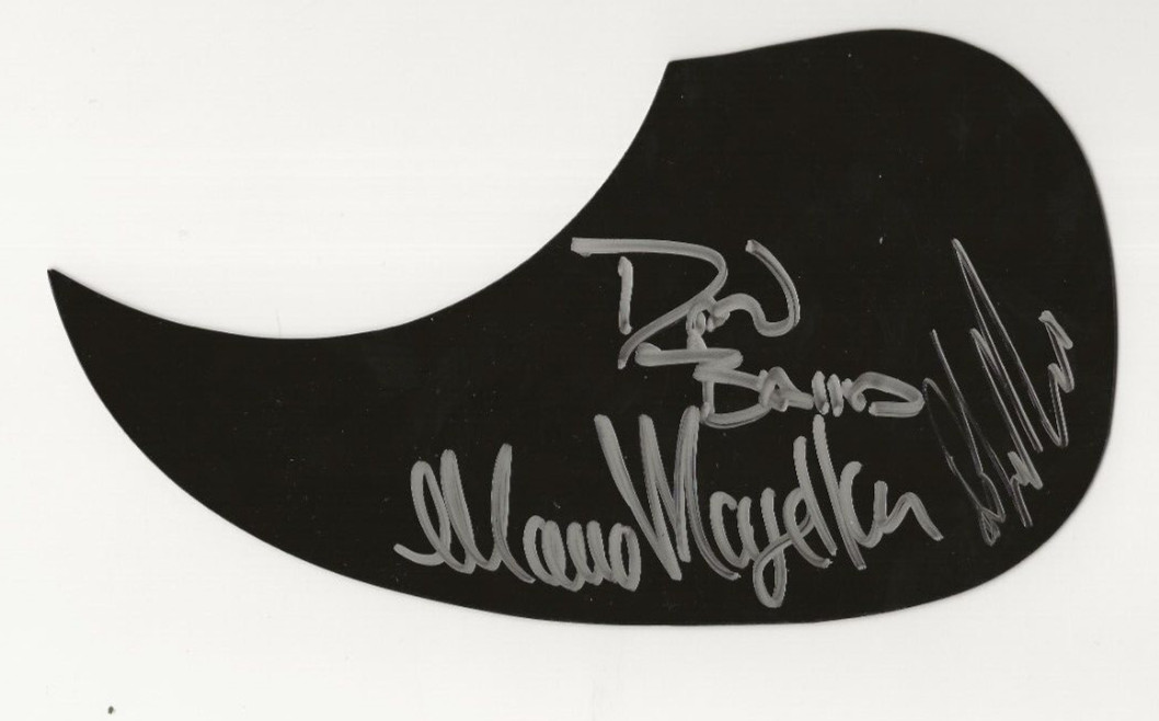 Georgia Satellites REAL hand SIGNED Acoustic Guitar Pickguard COA 3 original