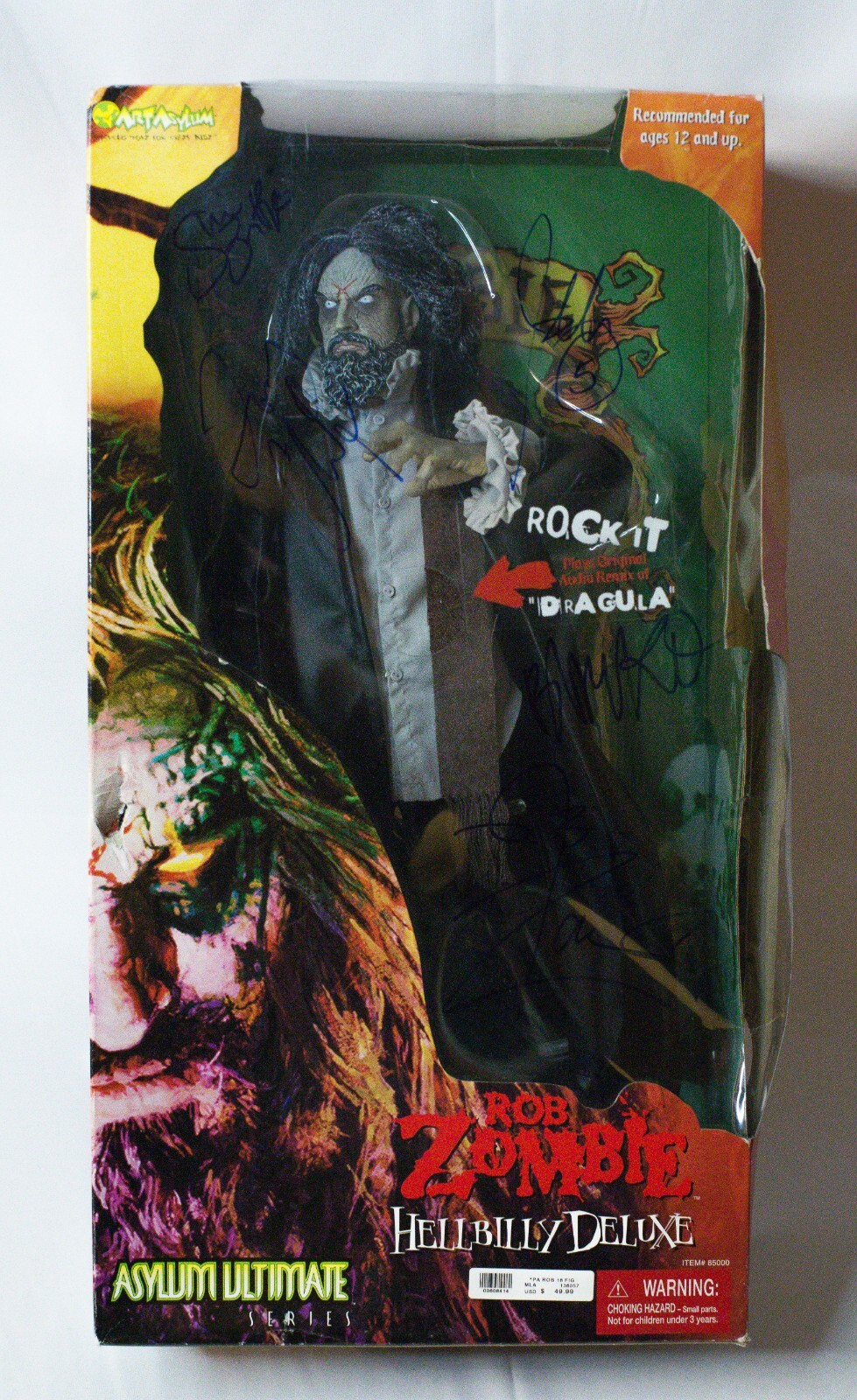 Rob Zombie, Sheri Moon & Band REAL hand SIGNED Hellbilly Deluxe Figure JSA COA