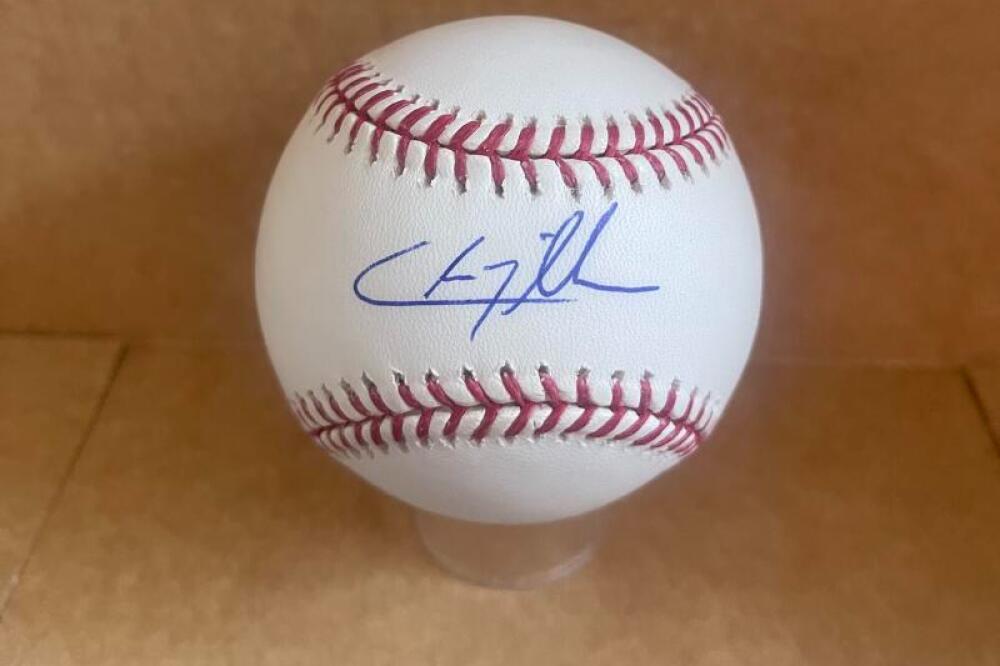 CHRIS TILLMAN ORIOLES SIGNED AUTO M.L. BASEBALL BECKETT AUTH