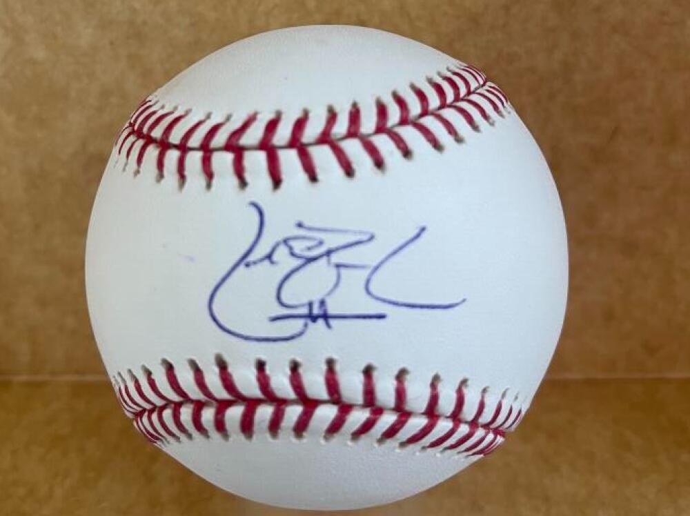 JAKE PEAVY RED SOX/ PADRES SIGNED AUTOGRAPHED M.L. BASEBALL BECKETT AUTH