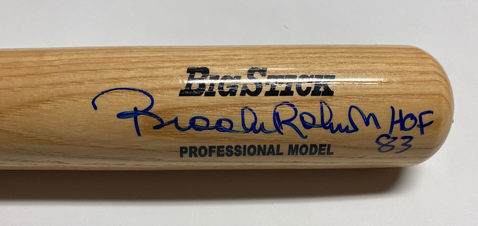 BROOKS ROBINSON BALTIMORE ORIOLES HOF 83 SIGNED RAWLINGS BIG STICK BAT BECKETT