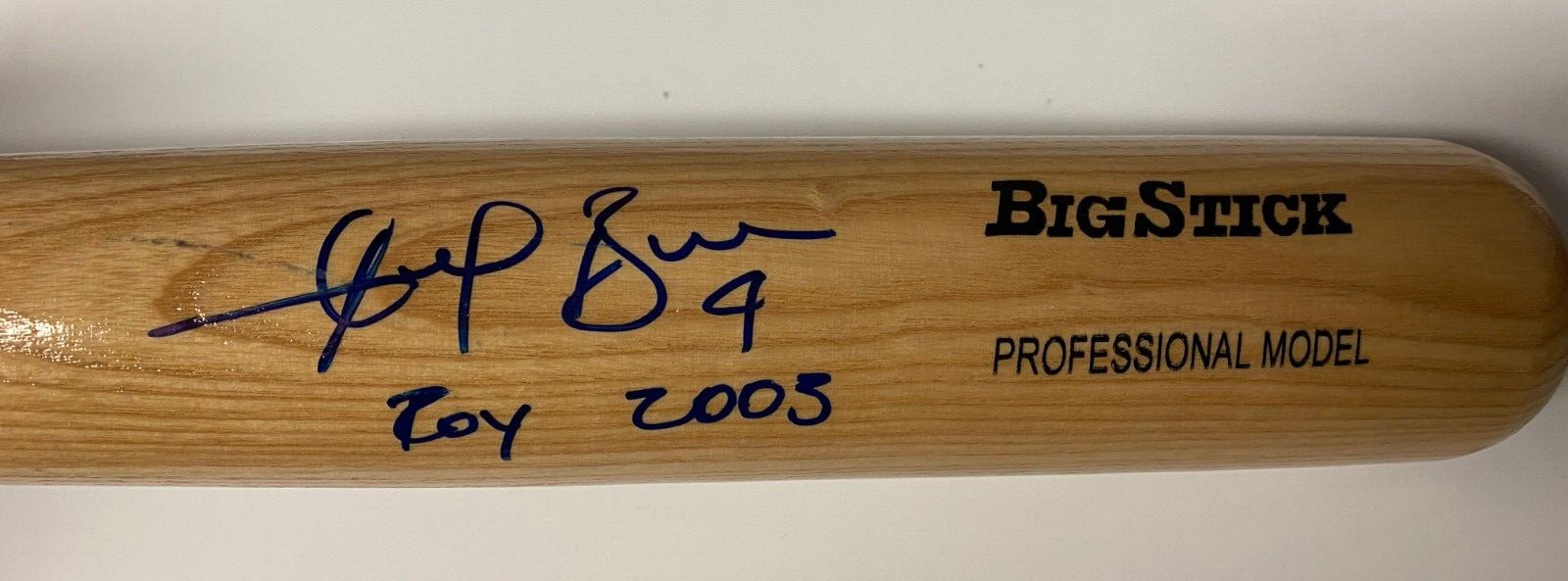 ANGEL BERROA ROY 2003 KC ROYALS SIGNED AUTOGRAPHED RAWLINGS BIG STICK BAT W/COA