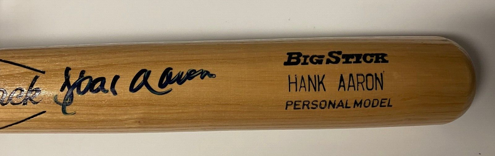 HANK AARON ATLANTA BRAVES SIGNED AUTOGRAPHED RAWLINGS BIG STICK BAT BECKETT