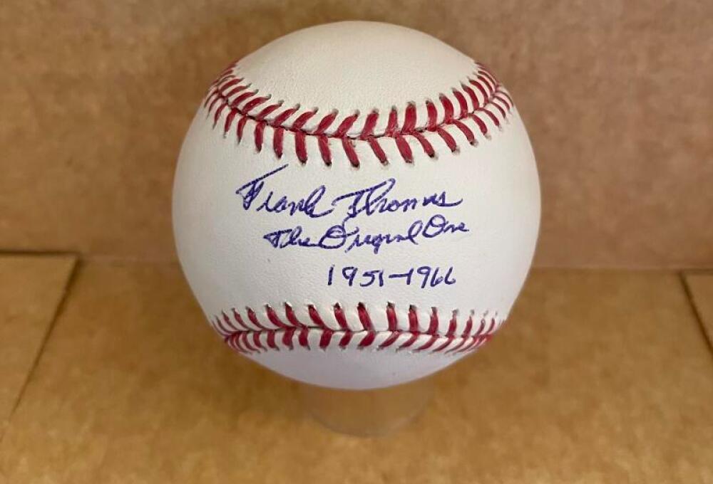 FRANK THOMAS THE ORIGINAL ONE 1951-1966 SIGNED AUTO M.L. BASEBALL BECKETT AUTH