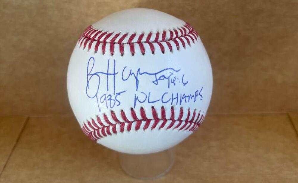 BRIAN HARPER 1991 WORLD CHAMPS TWINS SIGNED AUTO M.L. BASEBALL BECKETT AUTH