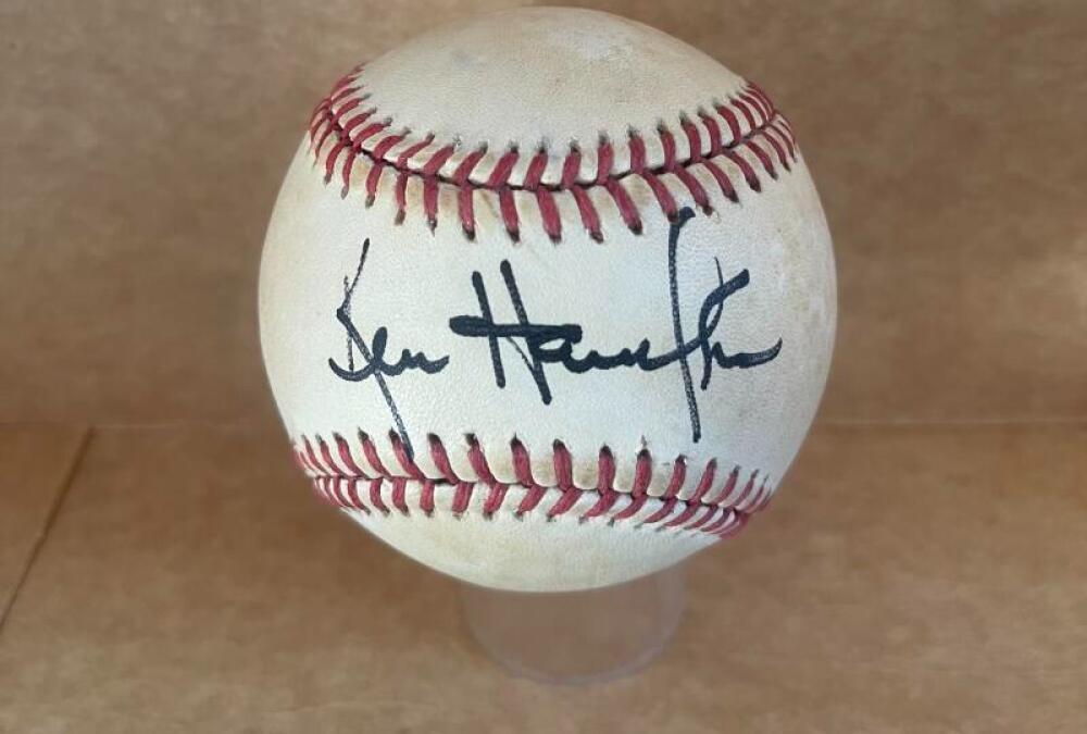 KEN HARRELSON WHITE SOX RED SOX SIGNED AUTO A.L. BASEBALL BECKETT AUTH