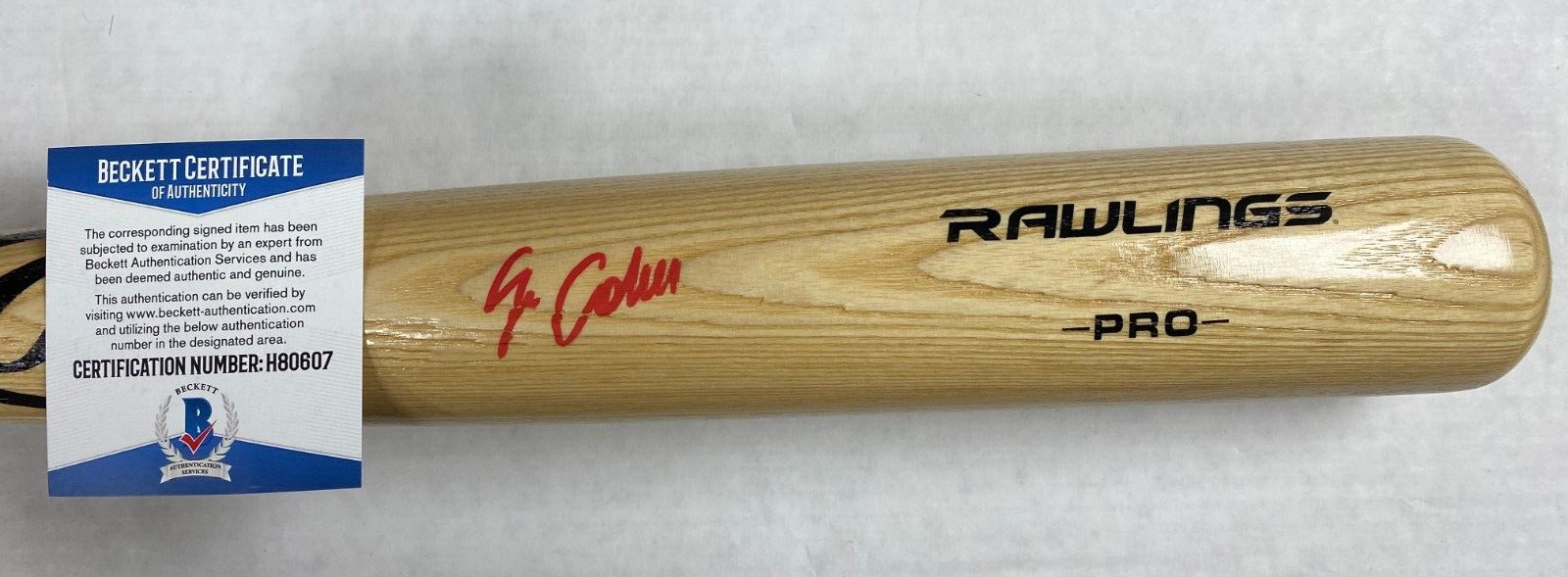 JO ADELL LOS ANGELES ANGELS SIGNED AUTOGRAPH AUTO RAWLINGS BLONDE BAT BECKETT *