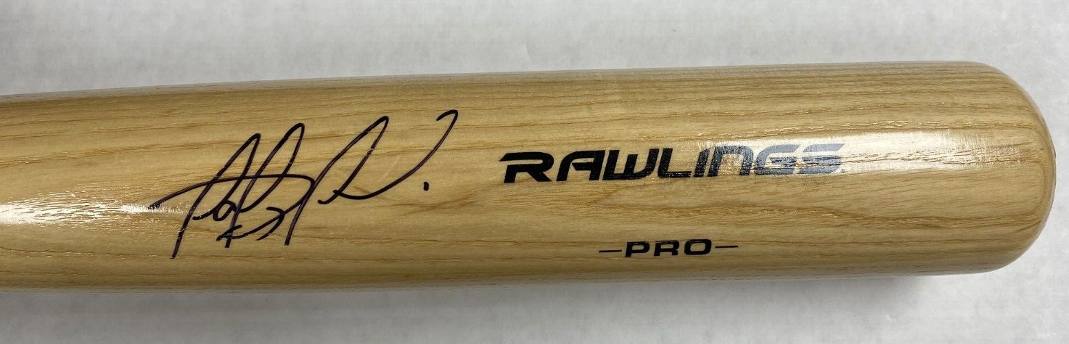 FERNANDO TATIS JR SAN DIEGO PADRES SIGNED AUTO BLONDE RAWLINGS BAT USA HOLO *