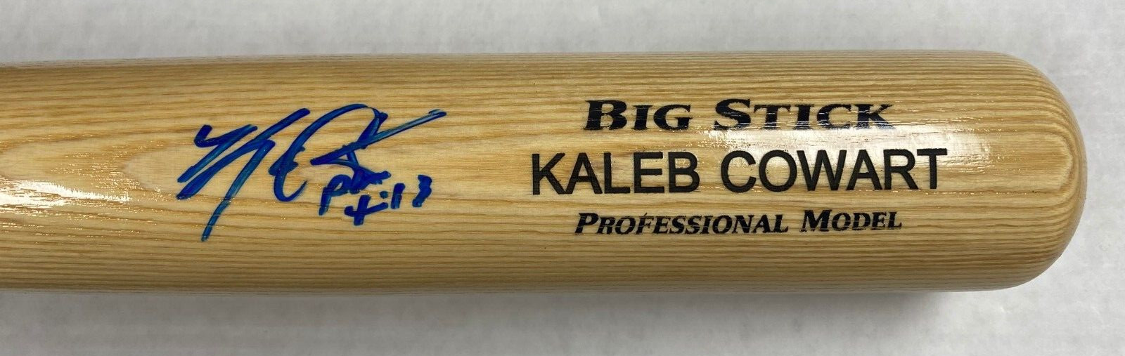 KALEB COWART ANGELS SIGNED AUTOGRAPHED AUTO BLONDE RAWLINGS ENGRAVED BAT W/COA *