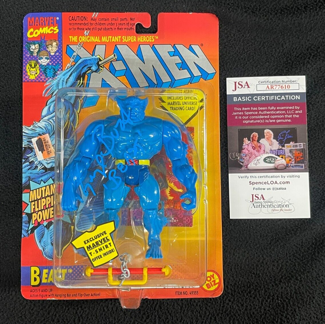 George Buza Signed & Inscribed X-Men Beast Action Figure JSA COA