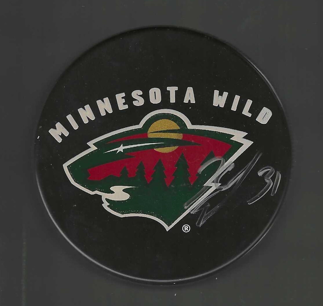 Alexander Khovanov Signed Minnesota Wild Souvenir Puck