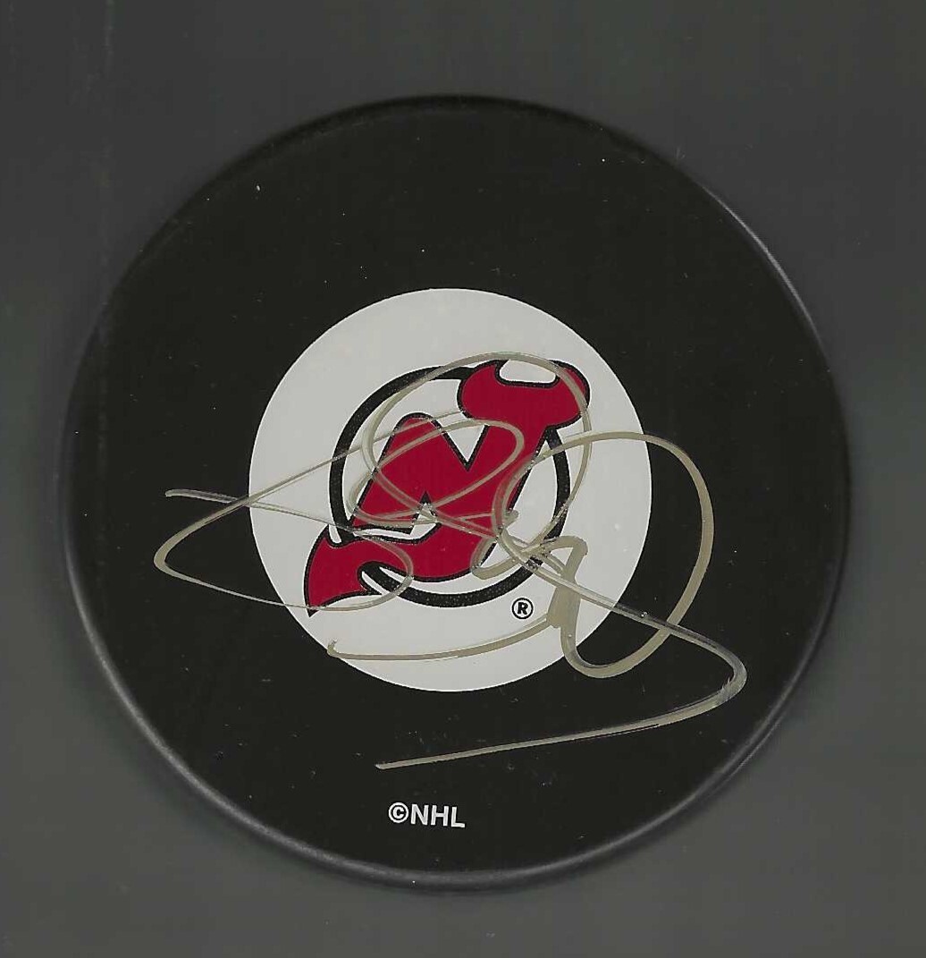 Jean-Sebastien Berube Signed New Jersey Devils Puck
