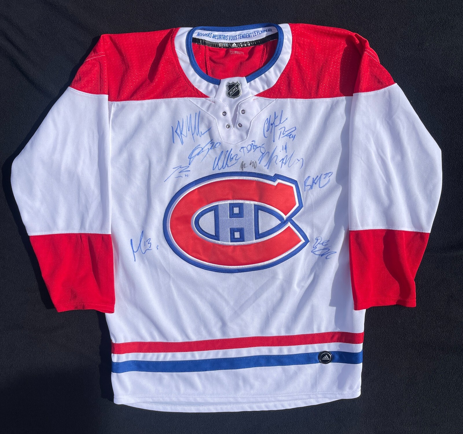 2019/20 Montreal Canadiens Team Signed Adidas Jersey JSA COA