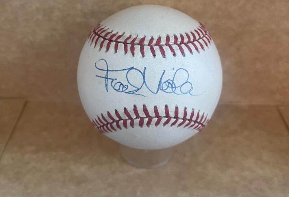 FRANK VIOLA TEINS/METS SIGNED AUTOGRAPHED A.L. BASEBALL BECKETT AUTH
