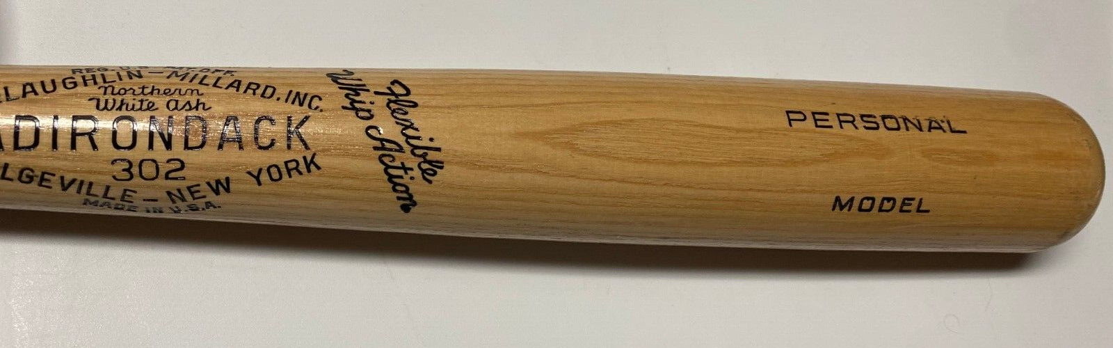 ADRIONDACK 302 PROFESSIONAL MODEL NATURAL BASEBALL BAT *