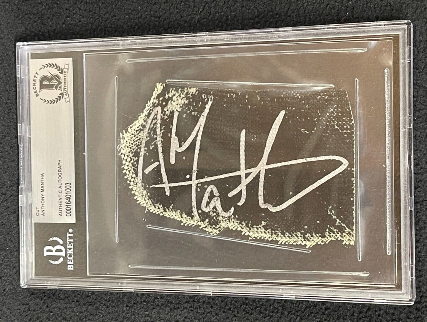 Anthony Mantha Signed Vegas Golden Knights Stick Cut Autograph Beckett Certified