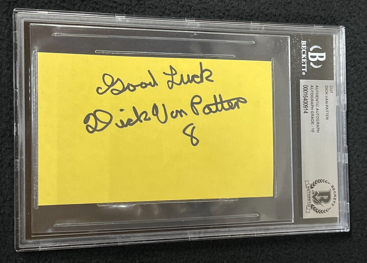 Dick Van Patten Signed The Sunshine Boys Cut Autograph Beckett Certified