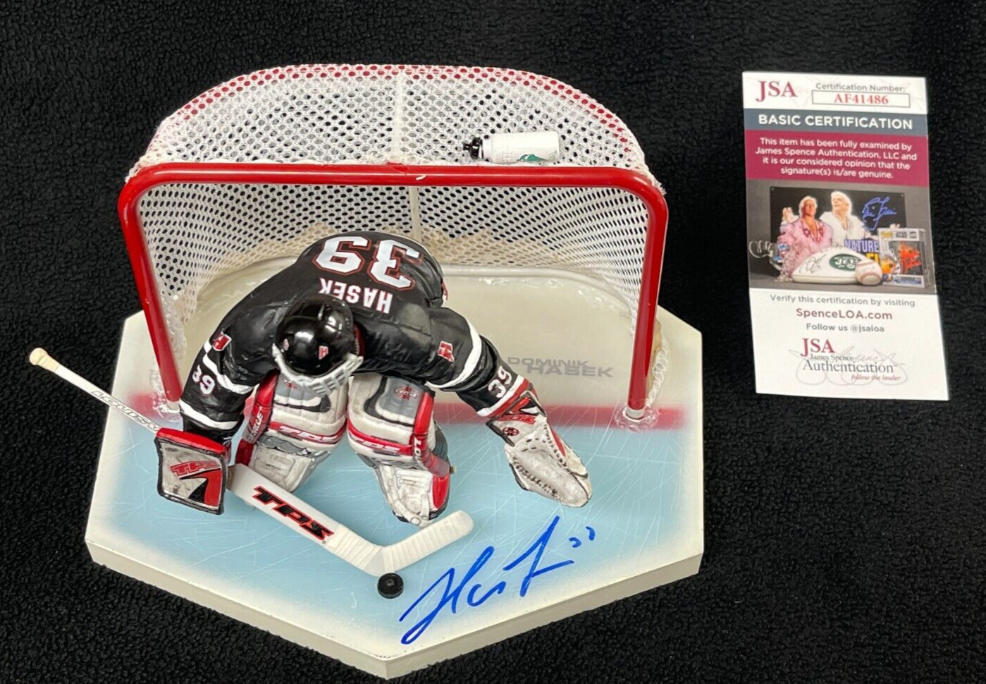 Dominik Hasek Signed Buffalo Sabres McFarlane Figure JSA COA