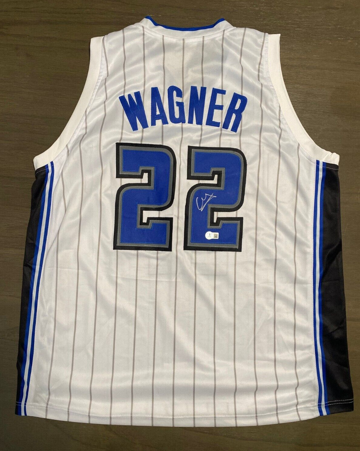 FRANZ WAGNER #22 ORLANDO MAGIC SIGNED AUTOGRAPHED CUSTOM JERSEY SZ XL BECKETT C
