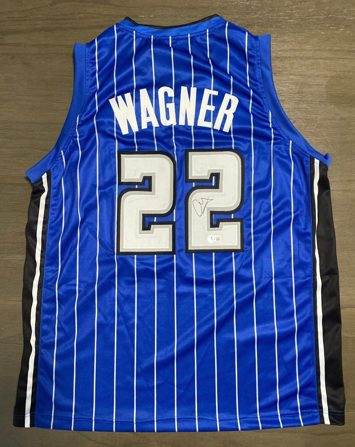 FRANZ WAGNER #22 ORLANDO MAGIC SIGNED AUTO CUSTOM BLUE JERSEY SZ XL BECKETT B