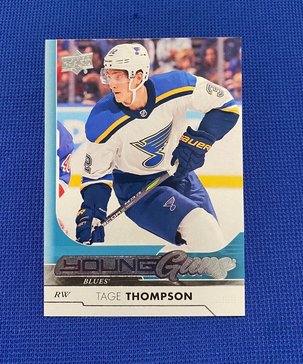 2017 UPPER DECK TAGE THOMPSON STL BLUES YOUNG GUNS ROOKIE RC CARD #228