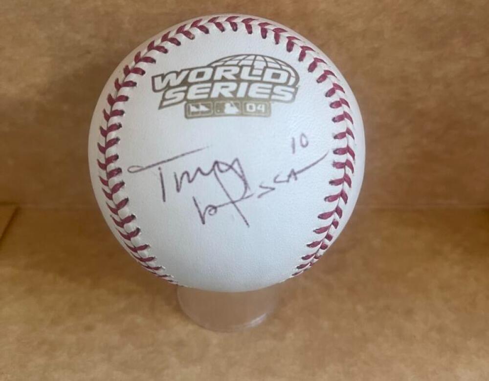 TONY LARUSSA CARDINALS SIGNED 2004 WORLD SERIES BASEBALL BECKETT AUTH