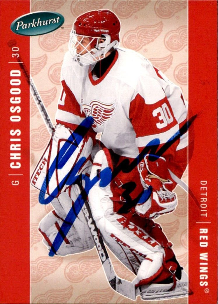 Chris Osgood Signed 2004/05 Parkhurst Card #178 Detroit Red Wings