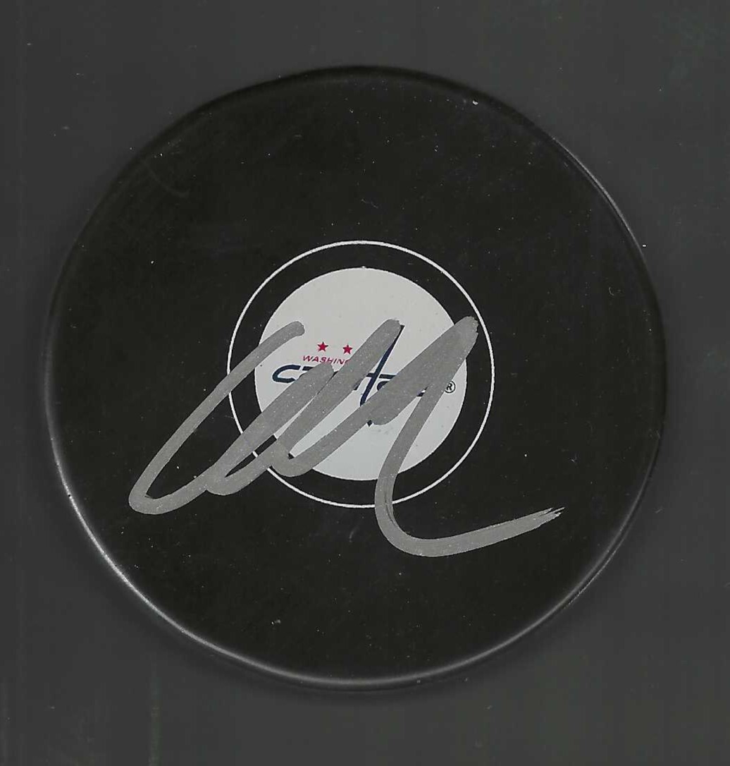 Jozef Boumedienne Signed Washington Capitals Puck