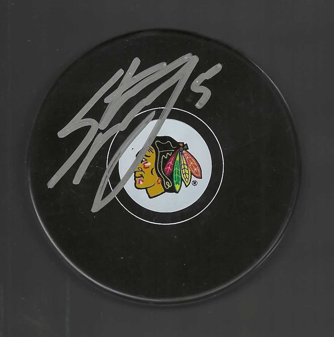 Steve McCarthy Signed Chicago Blackhawks Puck
