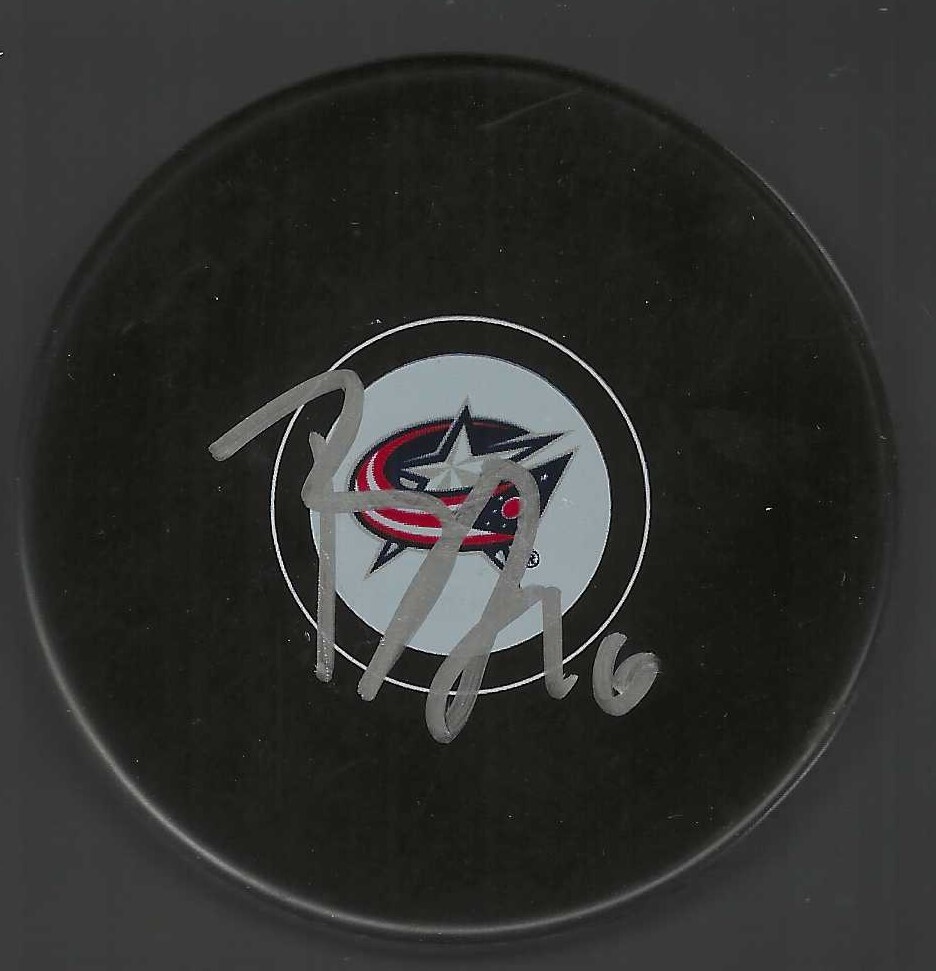 Brendan Gaunce Signed Columbus Blue Jackets Puck