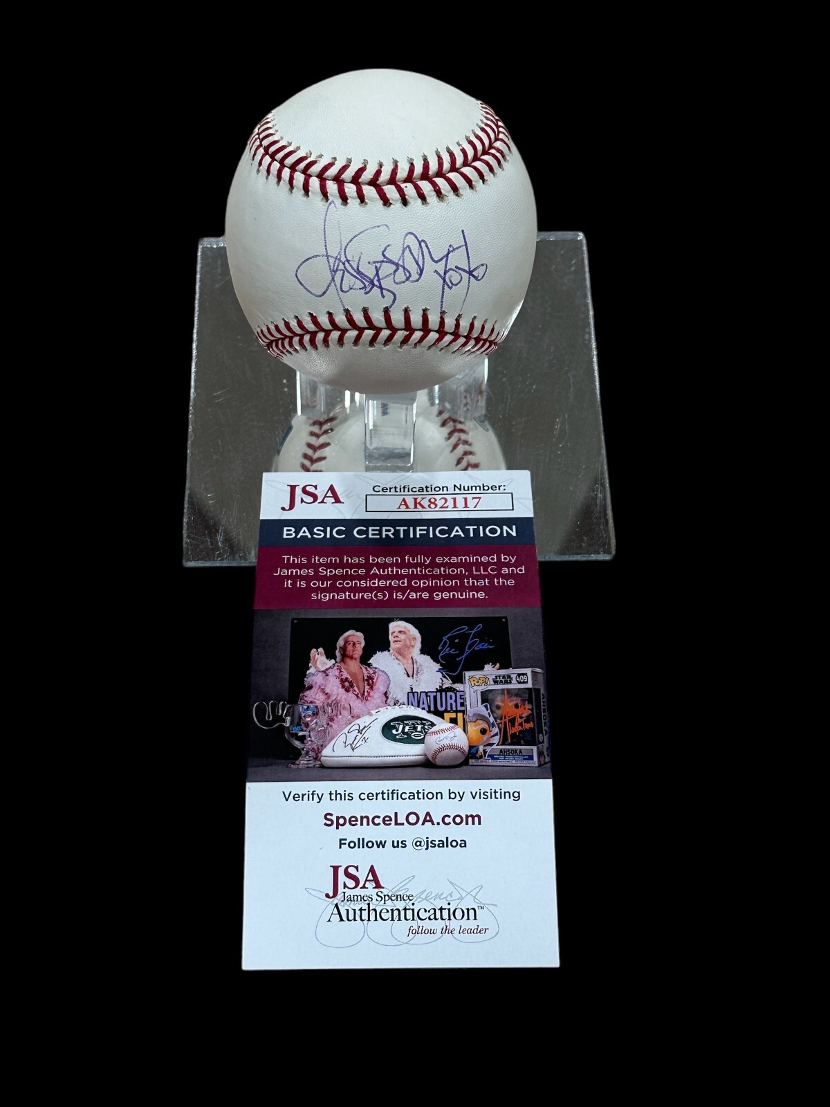 Jessica Simpson I Wanna Love You Forever Singer Signed Autograph Baseball JSA