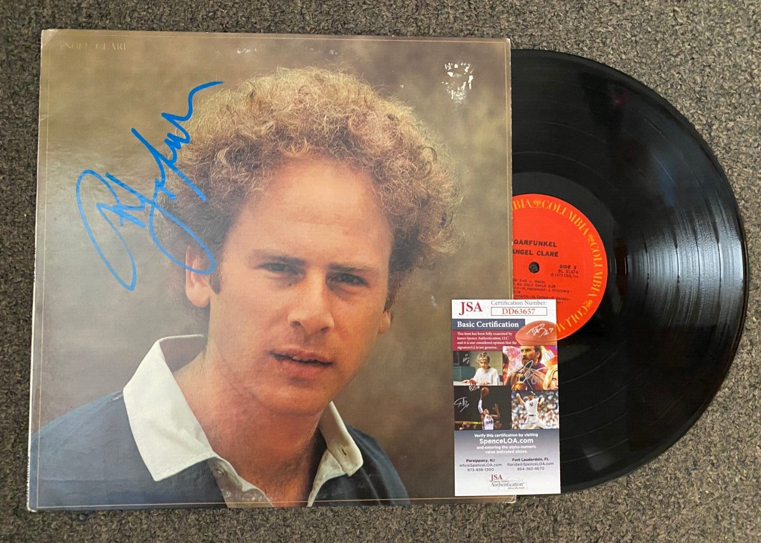 ART GARFUNKEL MUSIC LEGEND SIGNED AUTOGRAPHED VINYL ALBUM JSA AUTHENTICATED COLLECTIBLE MEMORABILIA