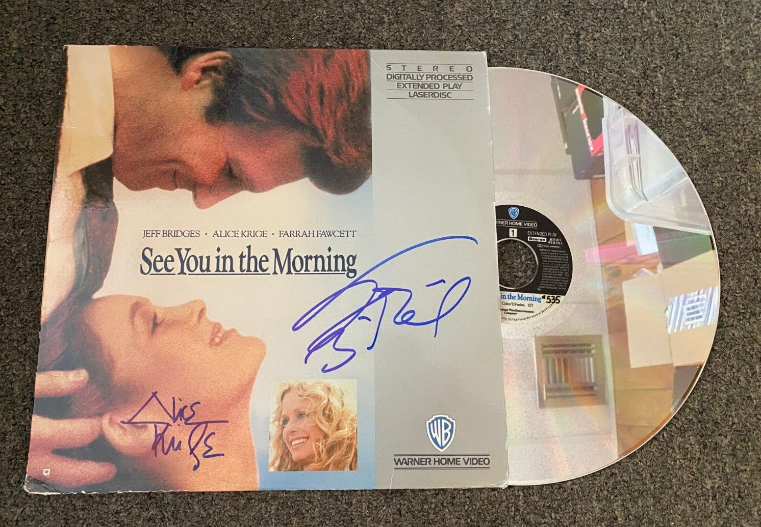 ALICE KRIGE & THEDORE BIKEL MULTI SIGNED SEE YOU IN THE MORNING ALBUM COVER COA