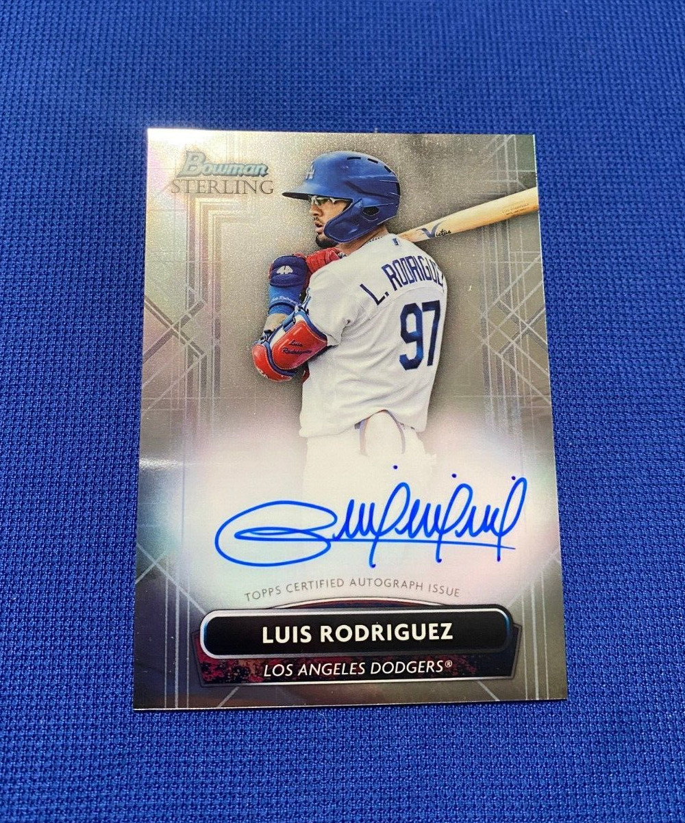 2022 BOWMAN STERLING LUIS RODRIGUEZ LA DODGERS RC AUTO AUTOGRAPHED #PA-LR CARD