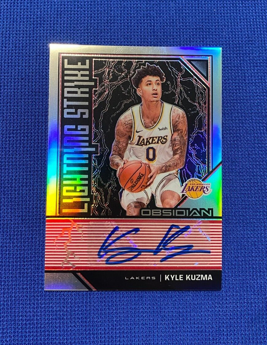 2019-20 PANINI OBSIDIAN KYLE KUZMA LAKERS LIGHTNING STRIKE AUTO #LS-KKZ 1/5