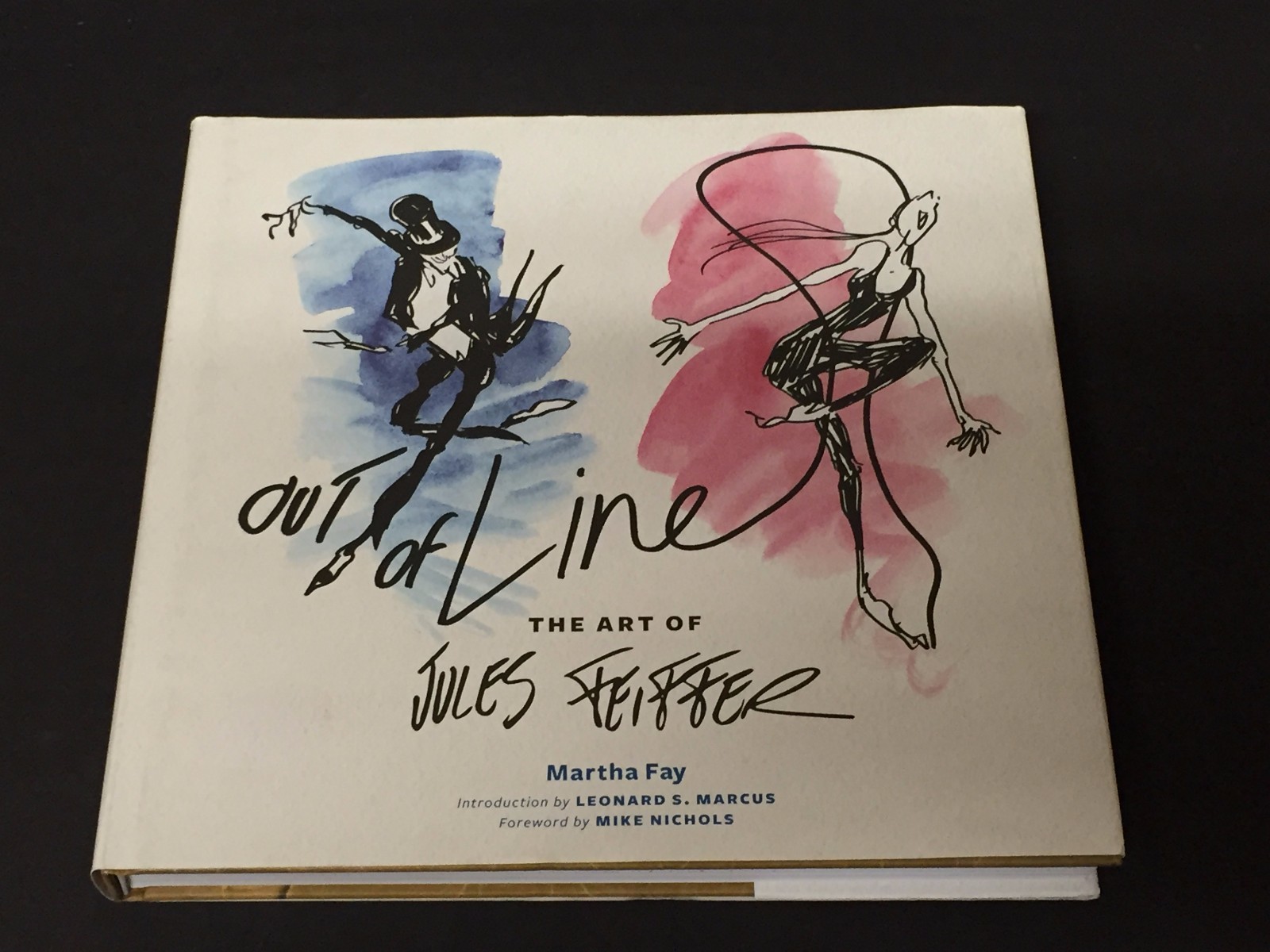 Jules Feiffer Pulitzer Prize Cartoonist Out Of Line Signed 3 Time Autograph Book