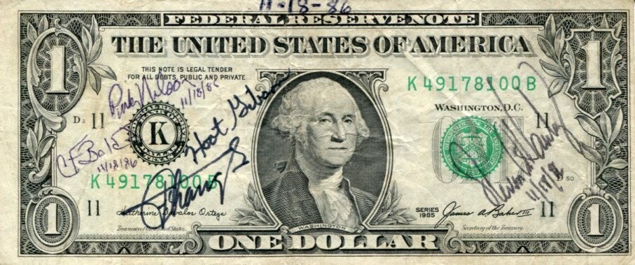 Charles Bolden Franklin Chang-Diaz NASA Astronaut STS-61-C Signed Autograph $1