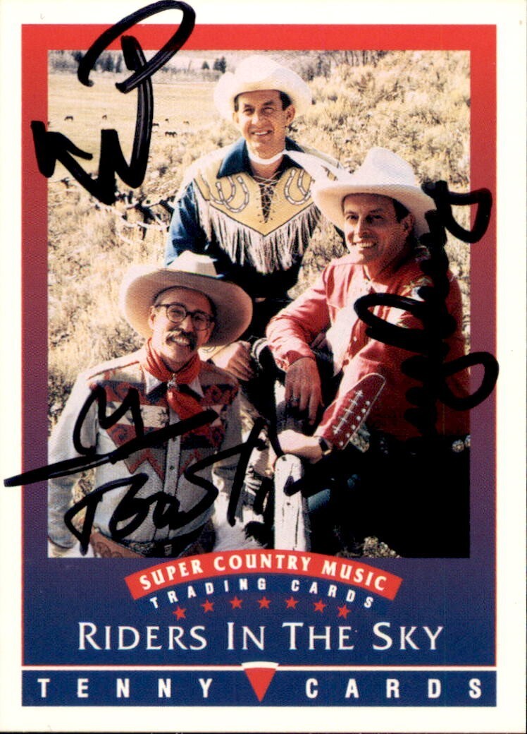 Riders In The Sky Signed 1992 Tenny Super Country Music Card