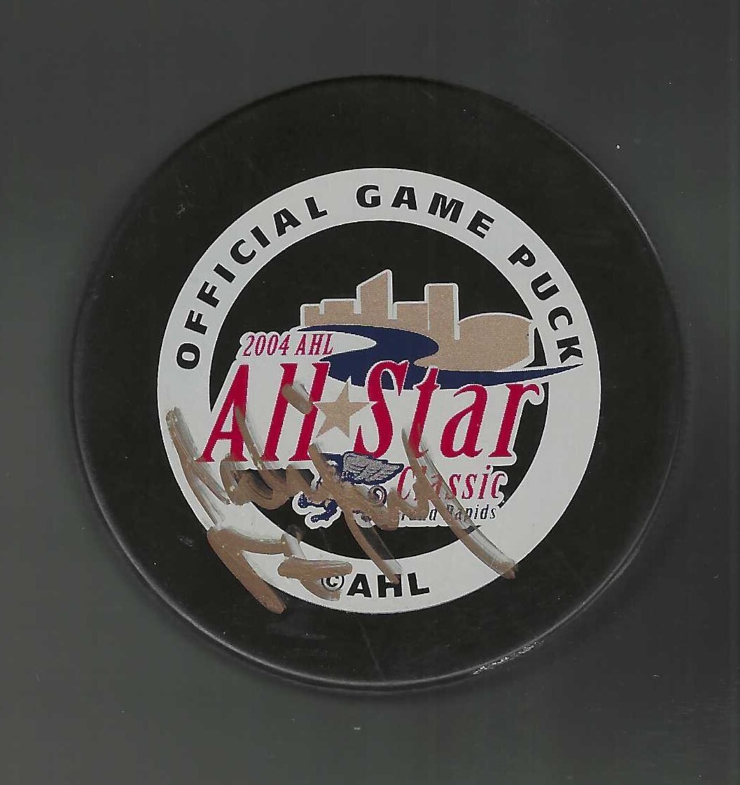 Jozef Balej Signed Hamilton Bulldogs 2004 AHL All-Star Game Puck