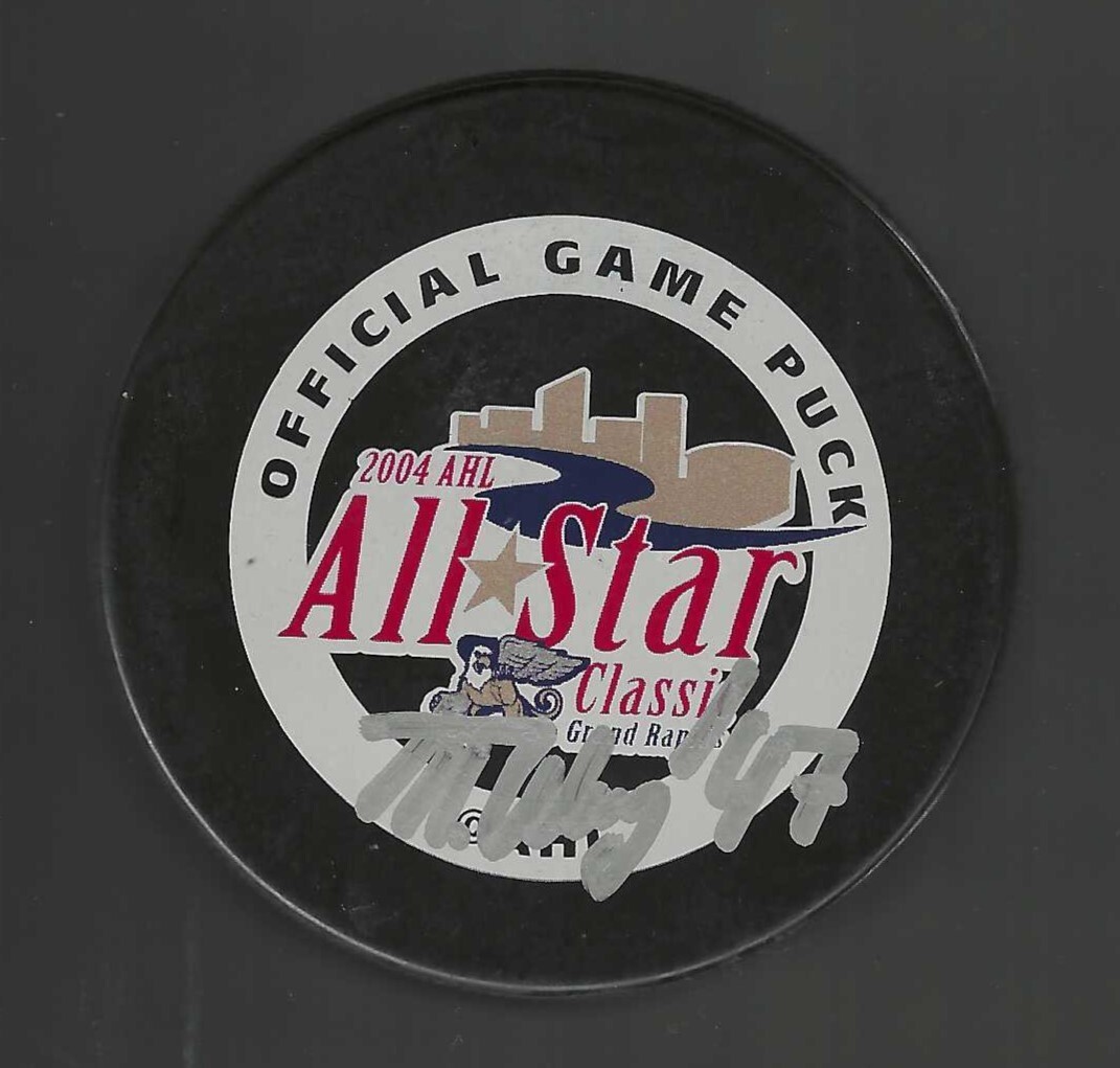 Timofei Shishkanov Signed Milwaukee Admirals 2004 AHL All-Star Game Puck