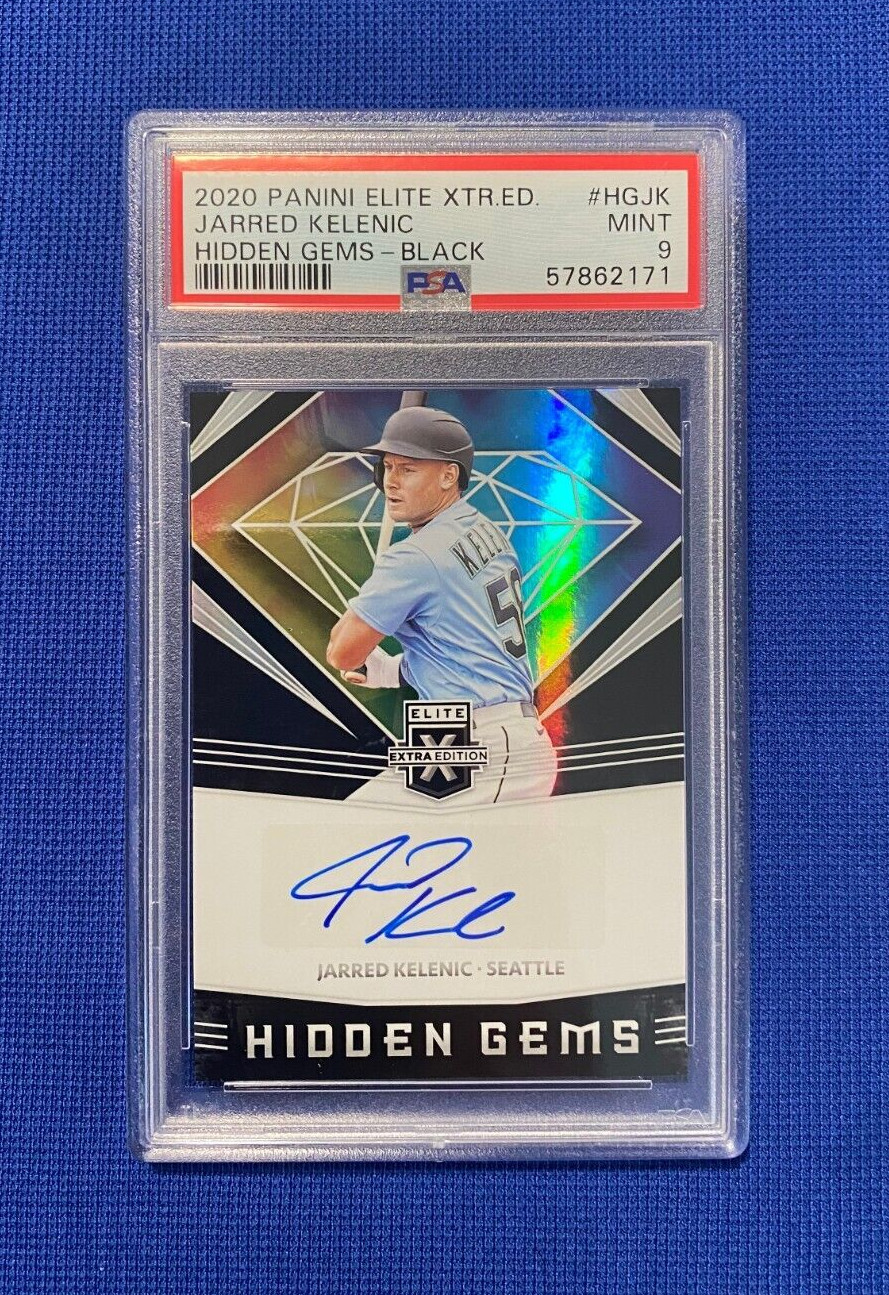 2020 PANINI ELITE XTR ED JARRED KELENIC MARINERS AUTO HIDDEN GEM CARD HGJK PSA 9