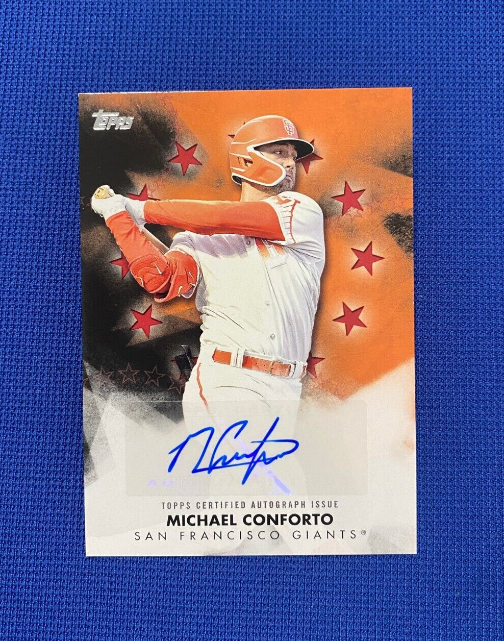 2024 TOPPS MICHAEL CONFORTO SAN FRANCISCO GIANTS AUTO AUTOGRAPH SIGNED CARD /25